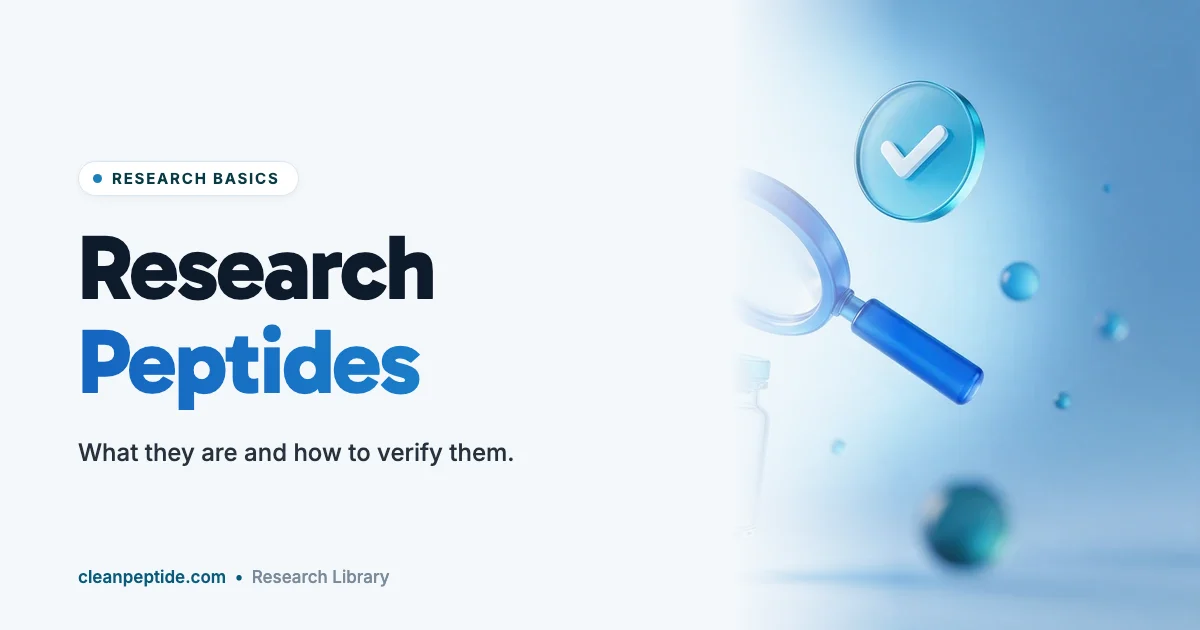 Research Peptides: What They Are and How to Verify Them